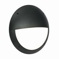 Seran 12W LED Eyelid Bulkhead Black IP44 1000LM - 85380