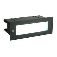 Seina 4.5W LED Plain Bricklight Black IP44 350LM - 85421