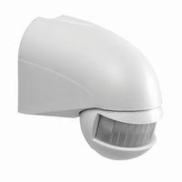 security detector wall 180 degree pir sensor white ip44 85783