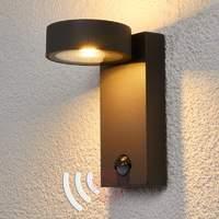 Sensor wall lamp Ksenia for outdoors, with LEDs