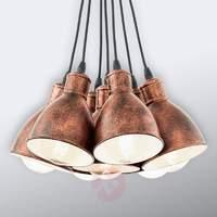 seven bulb priddy 1 vintage hanging light