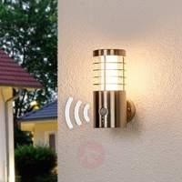 Sensor outdoor wall lamp Dila with LEDs