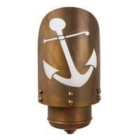 Seawater-res. outdoor wall light Cara with anchor