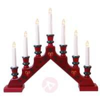 seven light red candle arch sara tradition