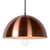Semi-circular Riva pendant light in copper