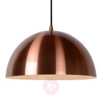 semi circular riva pendant light in copper