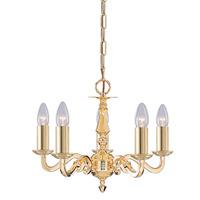 Seville Multi Arm Polished Brass Ceiling Light