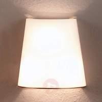 Semi-circular wall light Konus, glass lampshade