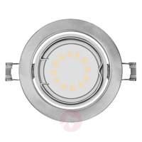 set of 3 led recessed lights curl pivotable