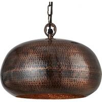 Searchlight 2094-39BZ Hammered Pendant Ceiling Pendant Light In Antique Bronze