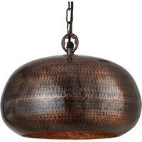 seachlight 2094 32bz hammered oval ceiling pendant light in antique br ...