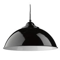 Searchlight 8140BK Sanford 1 Light Ceiling Pendant Light In Black
