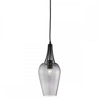 searchlight 8911bk whisk 1 light ceiling pendant light in matt black w ...