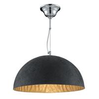 Searchlight 8149GO Dome Black and Gold Ceiling Pendant Light