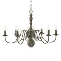 Searchlight 2268-8GY Greythorne 8 Light Chandelier