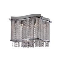 Searchlight 8324-4CC Elise 4 Light Ceiling Light In Chrome And Crystal Droplets - Length: 370mm