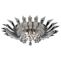 Searchlight 8215-5CC Crystoria 5 Light Colour Changing Semi Flush Ceiling Light In Chrome