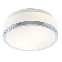 searchlight 7039 28cc bathroom modern chrome ceiling light with opal g ...