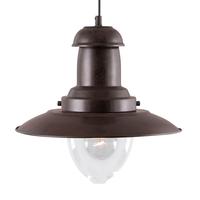 Searchlight 4301RU Fisherman Pendant Lantern Rustic Brown