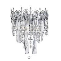 Searchlight 1492-2CC Catherine 2 Light Crystal Wall Light In Chrome