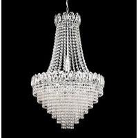 searchlight 1611 6cc louis philipe 6 light crystal chandelier chrome