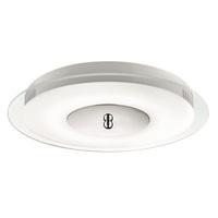 Searchlight 4727-7 Flush Round LED Ceiling Light In Chrome With Acid Glass Diffuser