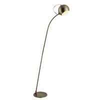Searchlight 5491AB 1 Light Magnetic Head Floor Lamp In Antique Brass