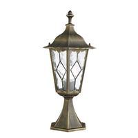 Searchlight 93604BG Imperial 1 Light Outdoor Post Lamp In Black Gold