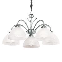 Searchlight 1135-5SS Milanese Satin Silver 5 Light Ceiling Pendant