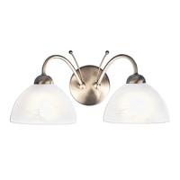Searchlight 1132-2AB Milanese Antique Brass Double Wall Light