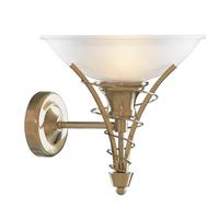 searchlight 5227ab linea antique brass wall light