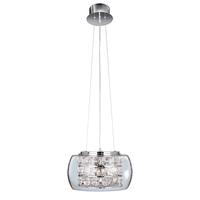 Searchlight 3810-10CC Ava 10 Light Glass Drum Pendant Ceiling Fitting