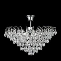 Searchlight 9070-48CC Limoges 3 Light Chrome Semi Flush Chandelier