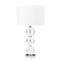 Searchlight 6194CC Glass Ball Table Lamp With Shade