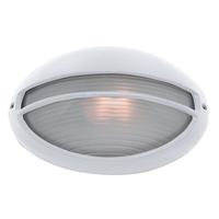 searchlight 5544wh oval white outdoor wall light ip54