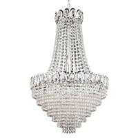 searchlight 1711 11cc crystal 11 light ceiling pendant in chrome