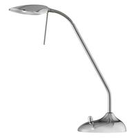 searchlight 9663cc 1 light flexible table lamp in chrome with glass le ...
