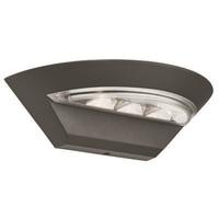 Searchlight 5122GY LED Semi Circle Outdoor Wall Light In Dark Grey