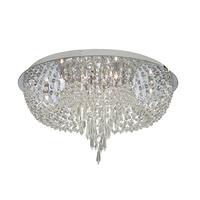 Searchlight 5541CC BIJOUX 10 Light Crystal Flush Light In Chrome