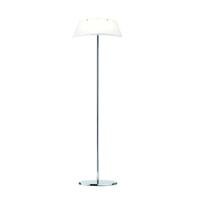 Searchlight 3672CC Boat 2 Light Chrome and White Shade Floor Lamp