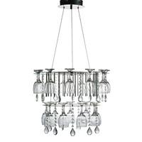 Searchlight 51521CC Vino Two Tier Crystal and Glass Ceiling Light