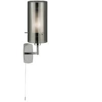 Searchlight 2300-1SM Duo 2 Single Wall Light with Cylinder Shade