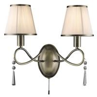 Searchlight 2032-2AB Simplicity Wall Light in Antique Brass