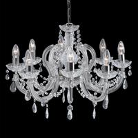 Searchlight 399-8 Marie Therese Chrome 8 Light Chandelier