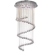 Searchlight 7743CC Spiral 3 Light Chandelier In Chrome And Crystal