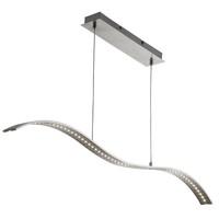 searchlight 2076ss modern led ceiling bar light in satin silver