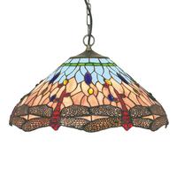 Searchlight 1283-16 Dragonfly Tiffany Ceiling Pendant