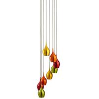 Searchlight 6468-8 Vibrant Multi Coloured 8 light Pendant Light