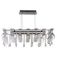 searchlight 41510 10cc vino 10 light wine glass pendant light