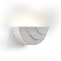 Searchlight 8433 Gypsum 1 Light Curved Uplighter In Plaster Which Is Paintable